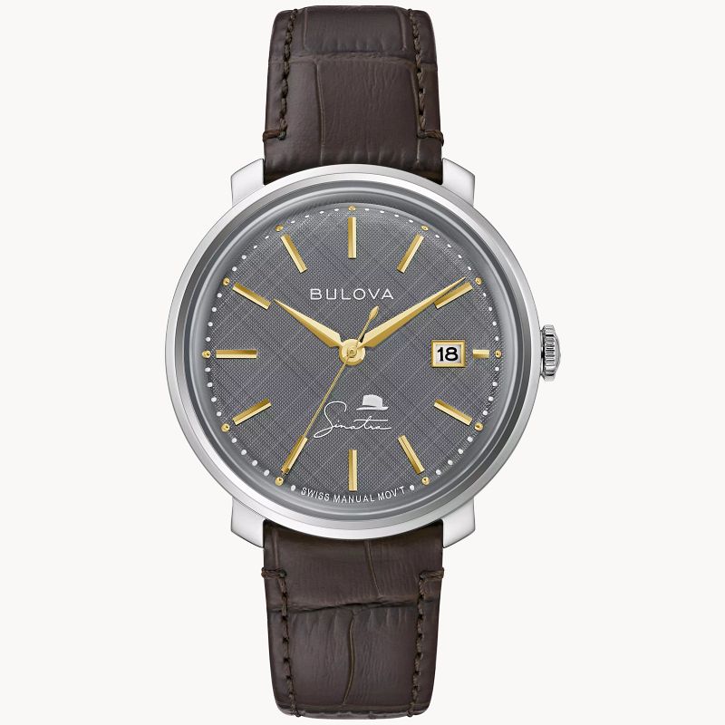 Gray Dial Leather Strap The Best is Yet to Come 96B345 | Bulova